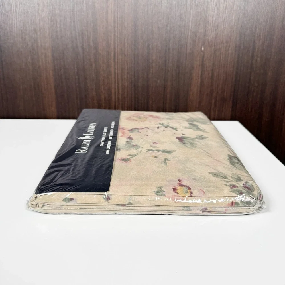NEW - Vintage RALPH LAUREN Twin Fitted Sheet - FRANCESCA MULTI - 1991